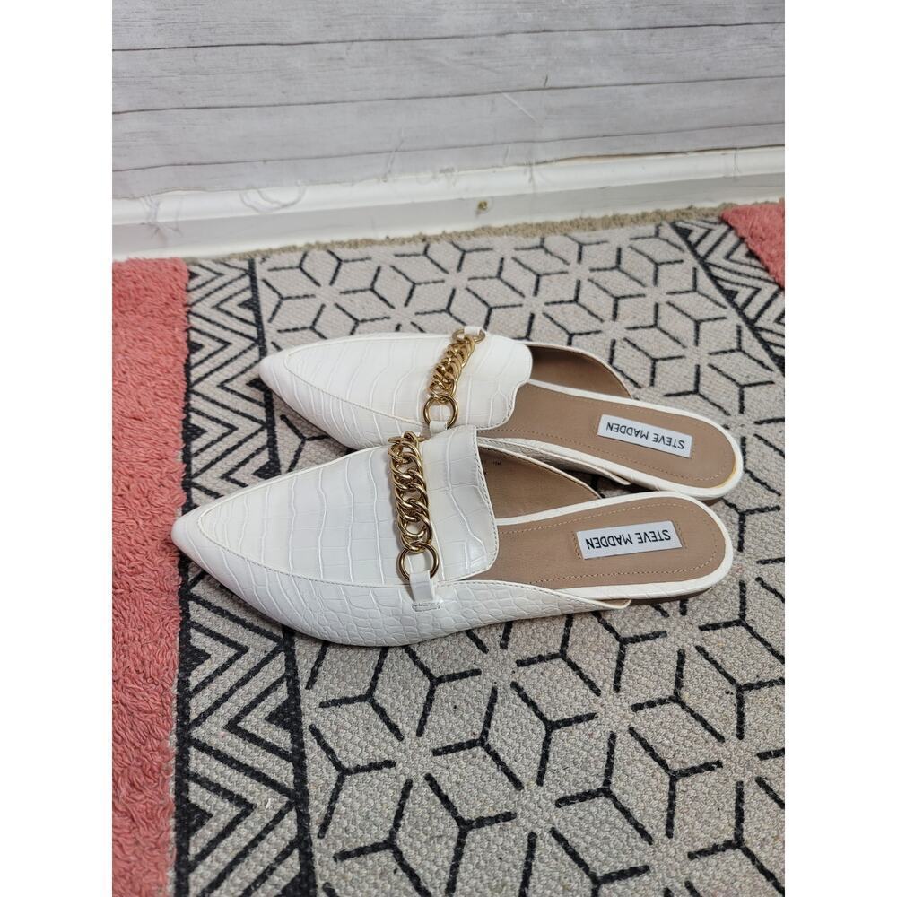 Steve Madden Forever Pointed Toe Mules In White, … - image 6